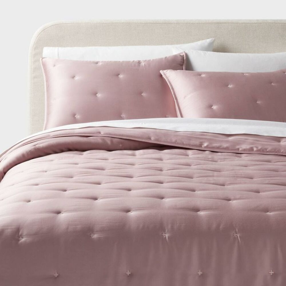 3pc King 320TC Cooling TENCEL Lyocell Comforter Set - Blush Pink